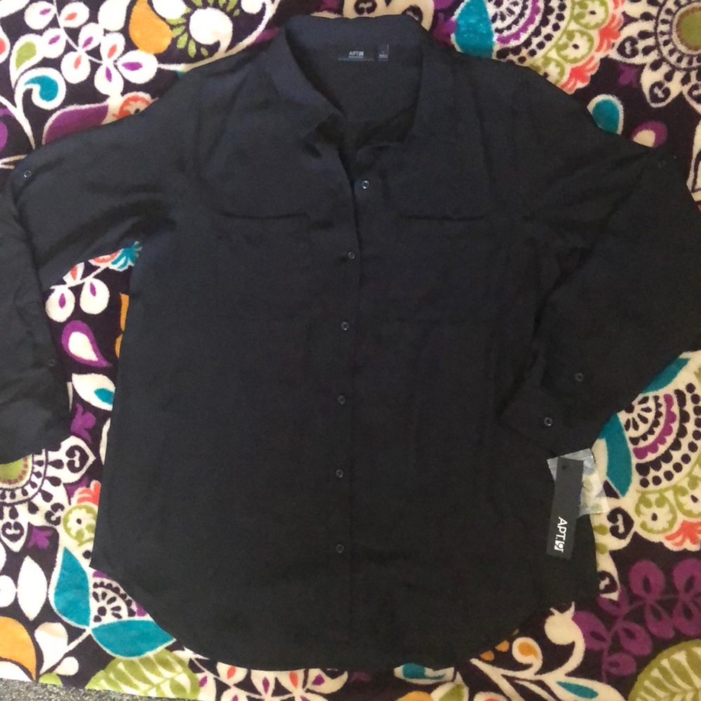 APT. 9 black blouse BNWT 🖤